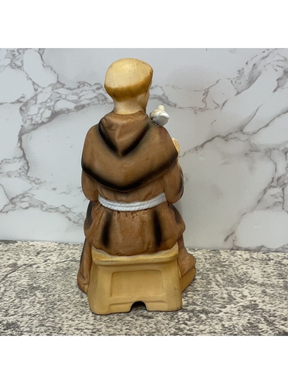 Vintage Sitting St. Francis of Assisi Catholic Sanmyro Japan Porcelain figurine - Picture 5 of 9
